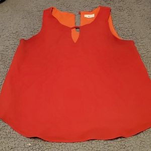 Mine Red womans medium blouse